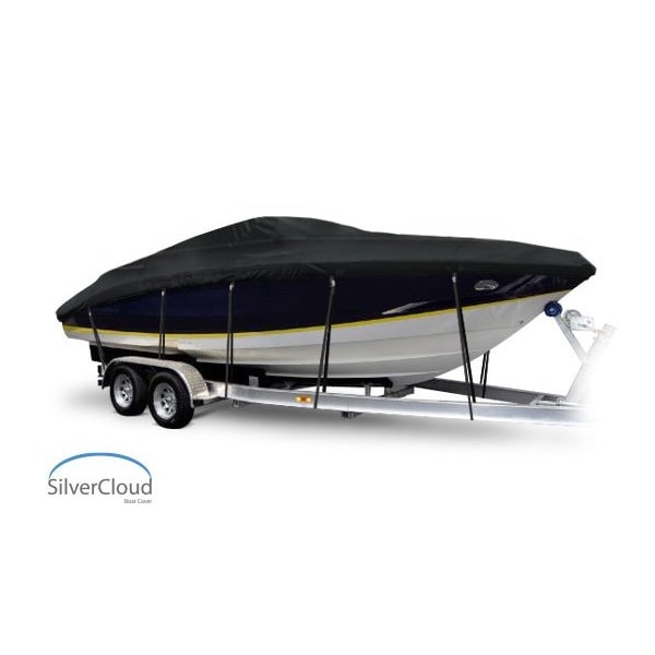 Eevelle Boat Cover CUDDY CABIN Inboard Fits 14ft 6in L up to 96in W Black SCVCDY1496-BLK - main